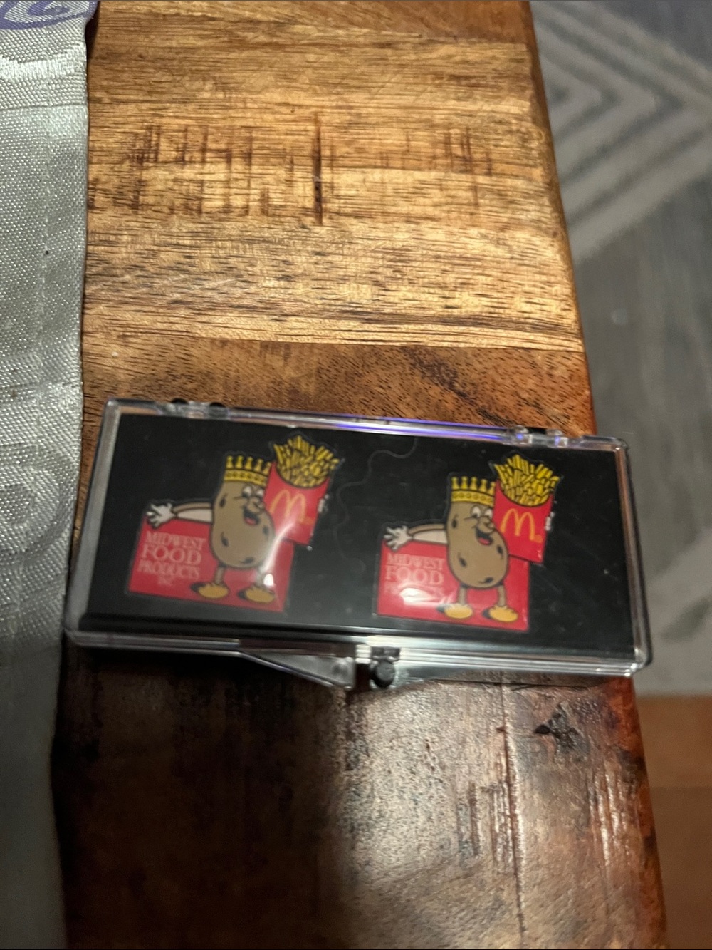McDonald's Black Accessory Case with Fries Mascot Graphics